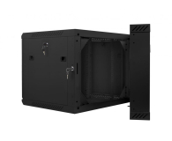 Lanberg Wisząca 19" 9U 600x600mm dwusekcyjna (czarna) - 455648 - zdjęcie 7
